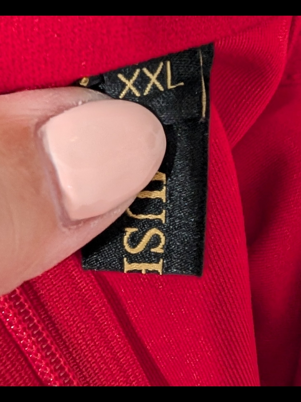 Elegant Red Halter Evening Gown - Size XXL - Picture 9 of 13